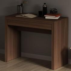 Escrivaninha Mesa para Notebook 90cm 1 Gaveta ME4107 Tecnomóbili, Carv