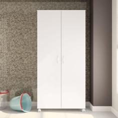 Armário Multiuso São Paulo 2 Portas 1 Gaveta E Nicho Ptábua Politorno Branco Branco