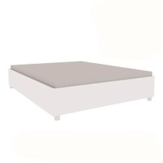 Cama Box Casal 193cmx144cm Mônaco Neve
