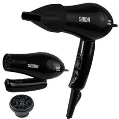 Mini Secador De Cabelo Onida Bivolt Portátil Dobrável Compacto Com Ion