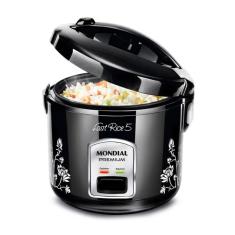 Panela de Arroz Mondial Fast Rice 5 Premium Preto 400W 220V - NPE-08-5X