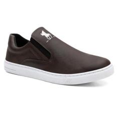 Tênis Slip On Masculino Casual Polo Plus Mule Estilo Sapatilha 02-Masculino