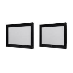 Kit com 2 Janelas de Aluminio Maxim-Ar 80x60cm Vidro Boreal Ultra Ramassol Preto