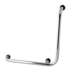 Barra De Apoio Para Box De Banheiro Modelo L 70x70cm Esquerda - MetalC