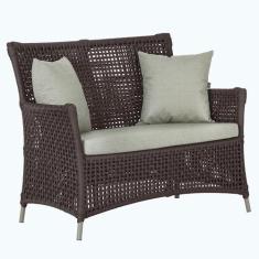 1 Sofá Área Externa Igapó Alumínio Pintura Fendi Corda Náutica Estofad