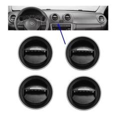Kit 4 Difusor De Ar Gol G4 G5 G6 Voyage Saveiro Aro Prata - Preto - Cl