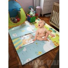 Tapete Atividade Infantil Primeiros Passos Dupla Face Antiderrapante E