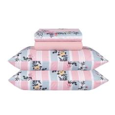 Jogo de Lençol Queen Box Toque de Algodão 4 Peças 150 Fios Beatrice