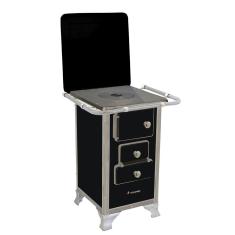 Fogão A Lenha 00 Venâncio Com Tampa Preto 00tpr