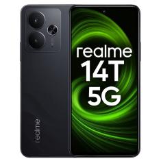 Smartphone Celular realme 14T 5G 256GB 8GB RAM Android Tela 6.72 Câmera 50MP Bateria 5000mAh Dual SIM Preto