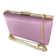 Bolsa feminina clutch festa brilho carteira de mão premium-Feminino