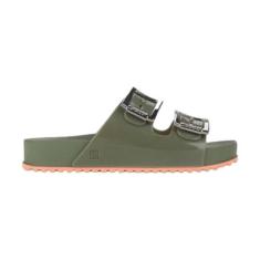 Sandália Feminina Papete Slide Zaxy Partner 18063, Verde mate, 36
