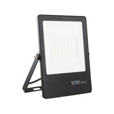Refletor Ultrafino LED Bivolt Preto 6500K 50W 4000lm Gaya