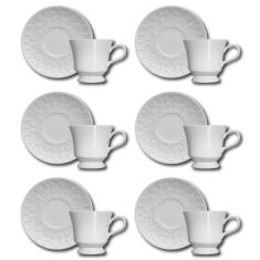 Conjunto de Xícaras para Chá Germer Tassel em Porcelana 240 ml – 6 Peças