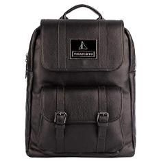 Mochila masculina de couro Trip - Preto