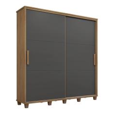 Guarda Roupa Com Portas De Correr Treviso Cinamomo Grafite