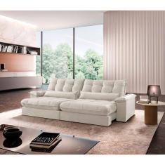 Sofá Classic Linho 02 Módulos 90 Cm B25 Cm Meu Sofá Online A302 Linho Branco