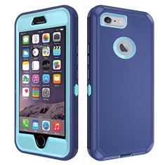 Asuwish Capa de celular para iPhone 6plus 6splus 7plus 8plus i 6/6s/7/8 Plus capa de celular híbrida à prova de choque protetora resistente acessórios para celular iPhone6splus i Phone7s 7s 7+ 8s 8+