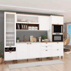 Cozinha Modulada Cristal 300 cm Clássica Provençal Completa - GenialFl