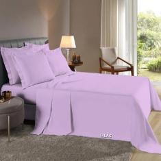 Lençol Casal 3 Pçs Fronhas Com Abas Percal 200 Fios 100% algodão - RAF