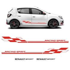Kit Faixa Sandero/logan Racing Spirit Adesivo Renault Sport - SPORTINO