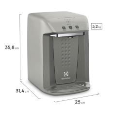 Purificador Electrolux Eletrônico c/ Painel Digital Blue Touch Bivolt Cinza (PA26G) Bivolt