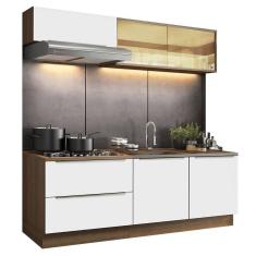 Cozinha Completa Lux Com Armário E Balcão 5 Portas 2 Gavetas