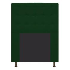 Cabeceira Estofada Dama 90 cm Solteiro Com Botonê Suede Verde - Doce S