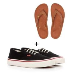 Kit Tênis Redley Originals Preto + Chinelo Redley Solar-Feminino