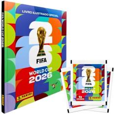 Kit Álbum Capa Dura C/5 Envelopes Copa do Mundo 2026 Panini
