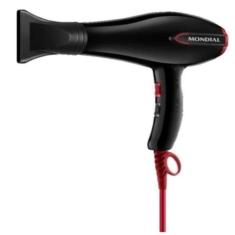 Secador De Cabelos Mondial Turbo Color Red Preto