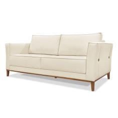 Sofá 3 Lugares Potenza Linho Rústico Natural 190 cm