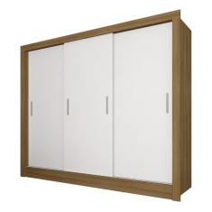 Guarda Roupa 3 Portas De Correr Casal Aurora Borea/bran - M. Arapongas