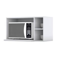 Armário De Cozinha Modulado Essência Para Micro-ondas 80cm Branco - Henn