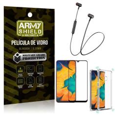 Fone Bluetooth Hs615 Samsung A20+Capa Anti Shock+Película 3D