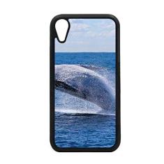 Capa para iPhone XR com imagem da natureza de peixe jubarte oceano para proteção de telefone Apple