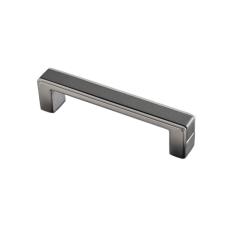 Maçanetas e puxadores de porta de armário de cozinha, liga de zinco cinza cobre, puxadores de gaveta ocultos, maçaneta de porta de móveis, cinza de níquel 915 96mm