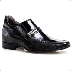 Sapato Social Couro Rafarillo Masculino Salto 7cm Conforto-Masculino