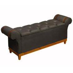 Recamier Baú Banco Divã Luxo Atenas 1,50m Para Quarto E Sala Moderno C