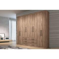 Guarda Roupa Casal 8 Portas e 6 Gavetas Master 8.6 Atacama - Santos Andirá