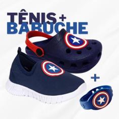 Tenis Infantil Menino e Menina +Sandália Babuche Personagens - Uniflex