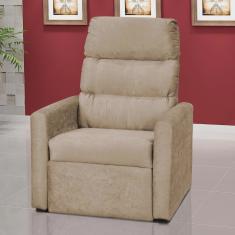 Poltrona do Papai Matrix Turin Reclinável Suede Amassado