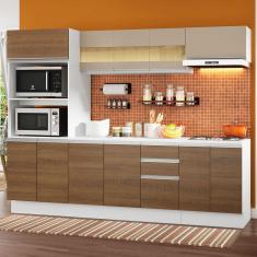 Armário de Cozinha Completa 100% MDF 250cm Smart Madesa 01