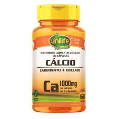 Cálcio 60 Cápsulas 850Mg Unilife