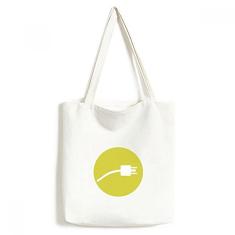 Cabo de carregamento amarelo padrão sacola sacola sacola sacola de compras bolsa casual bolsa de compras