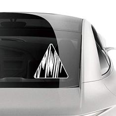 DIYthinker Adesivo de carro com textura de linha irregular escovada, decalque de bagagem de bicicleta