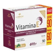 Vitamina E Leve 90 Pague 60 Cápsulas Softgel - La San Day