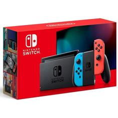 New Nintendo Switch Azul e Vermelho Neon