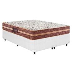Conjunto Box Queen: Colchão Anatômico Herval D28/ag65 Bermont + Base Crc Courano White(158x198)