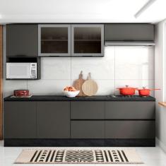 Cozinha Completa 7 peças Balcão Cooktop Poliman Móveis